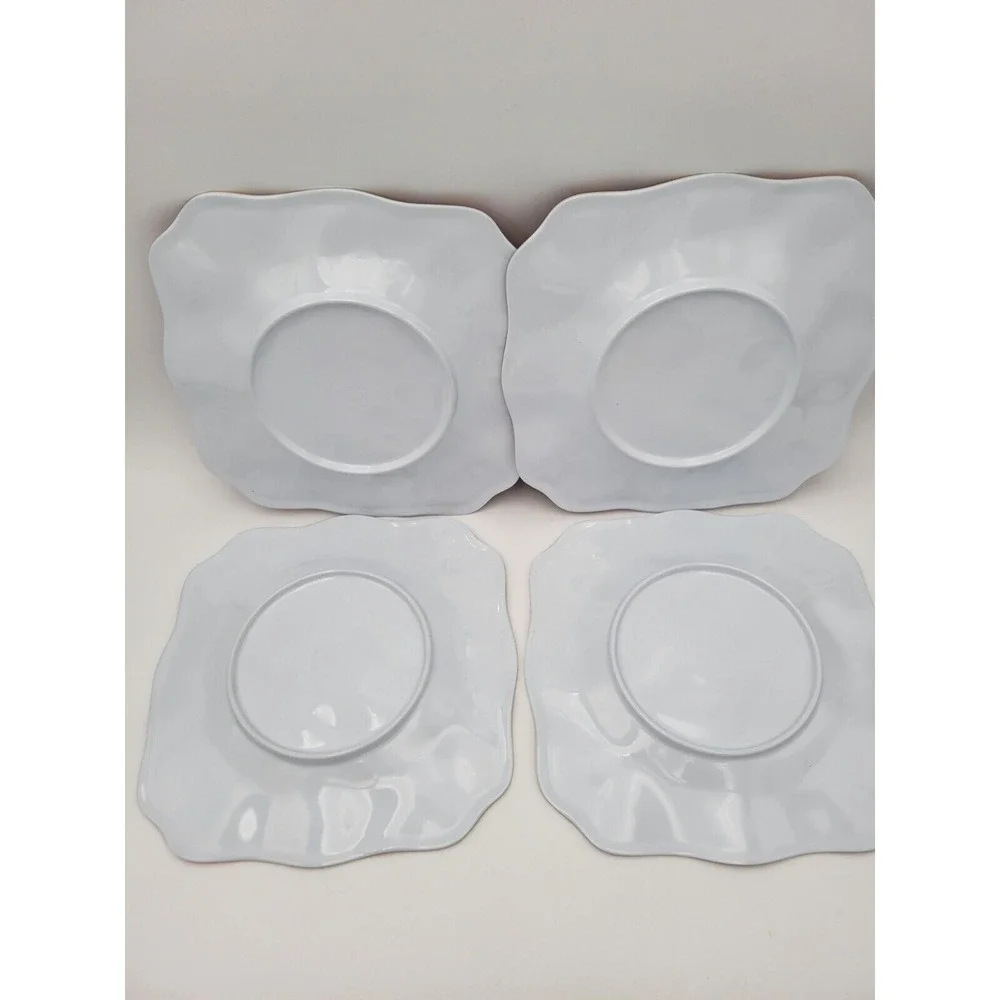 Cynthia Coulter‎ Melamine Dinnerware Set 11pc Orange Yellow Plates Bowls Outdoor